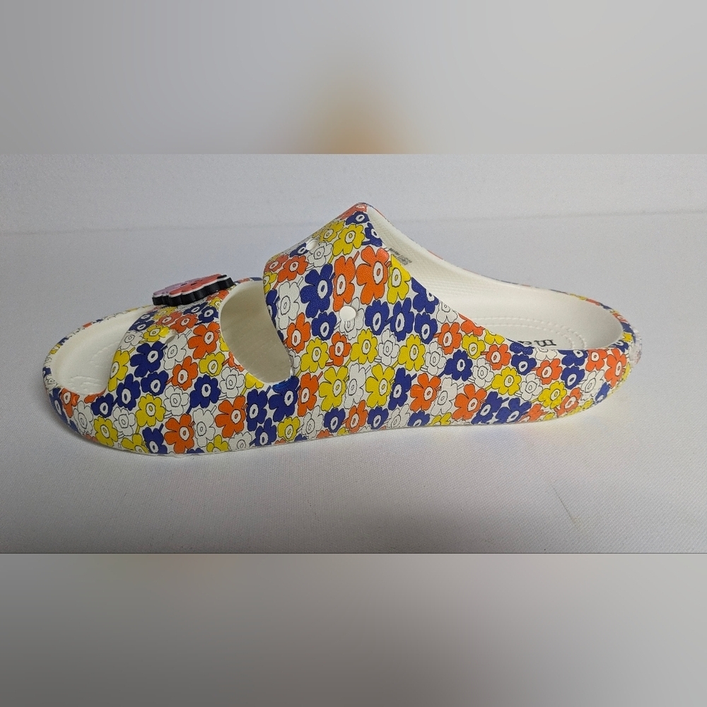 Crocs Marimekko New Classic Sandal Slides 211121 Floral Size W 12/ M 10 Unisex - Picture 4 of 9